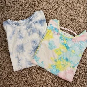 Lot of 2 Tie Dye Shirts - Wonder Nation - size 7/8